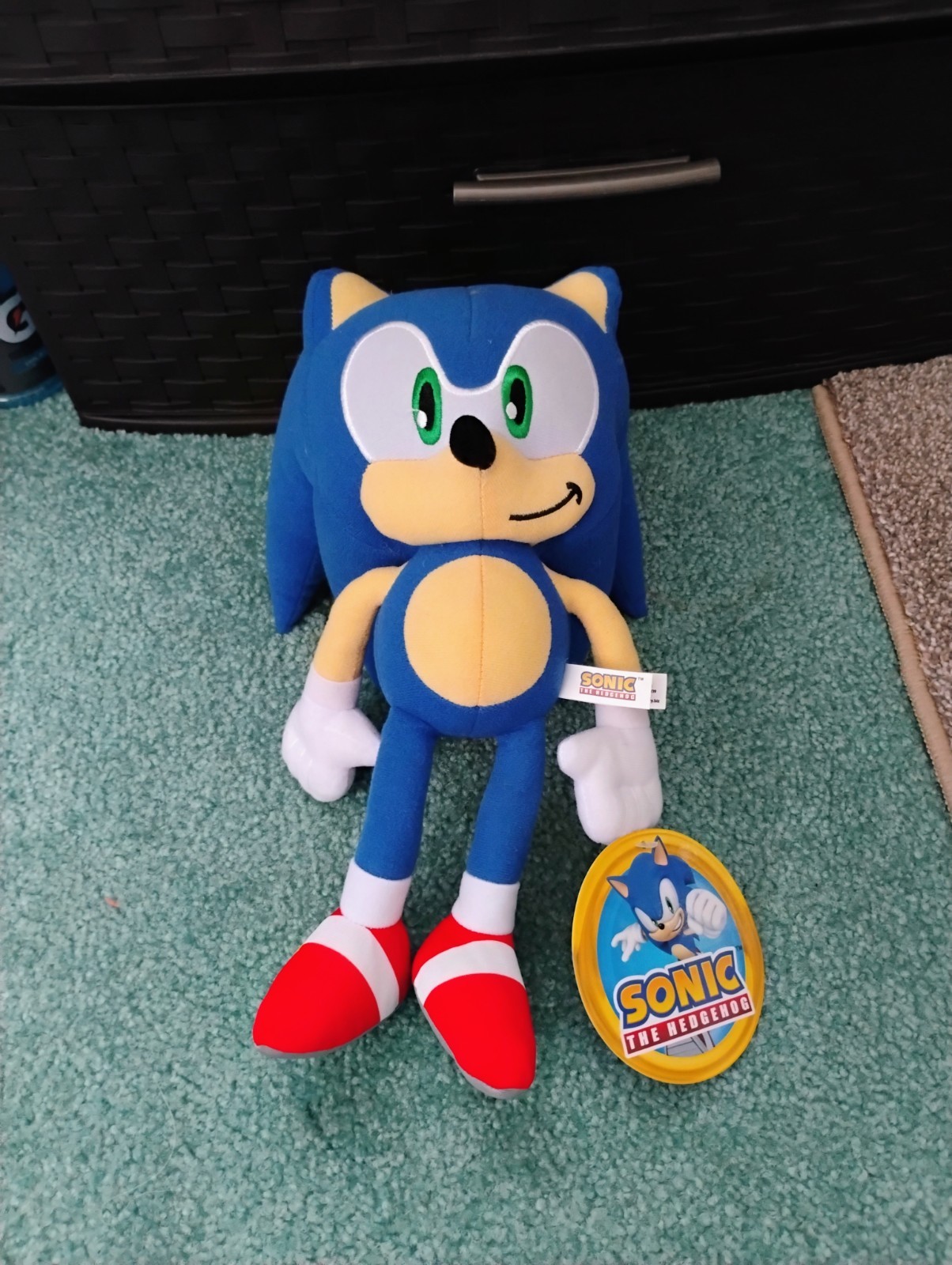 raro peluche Sonic il riccio (alto 12 pollici) fabbrica di giocattoli 