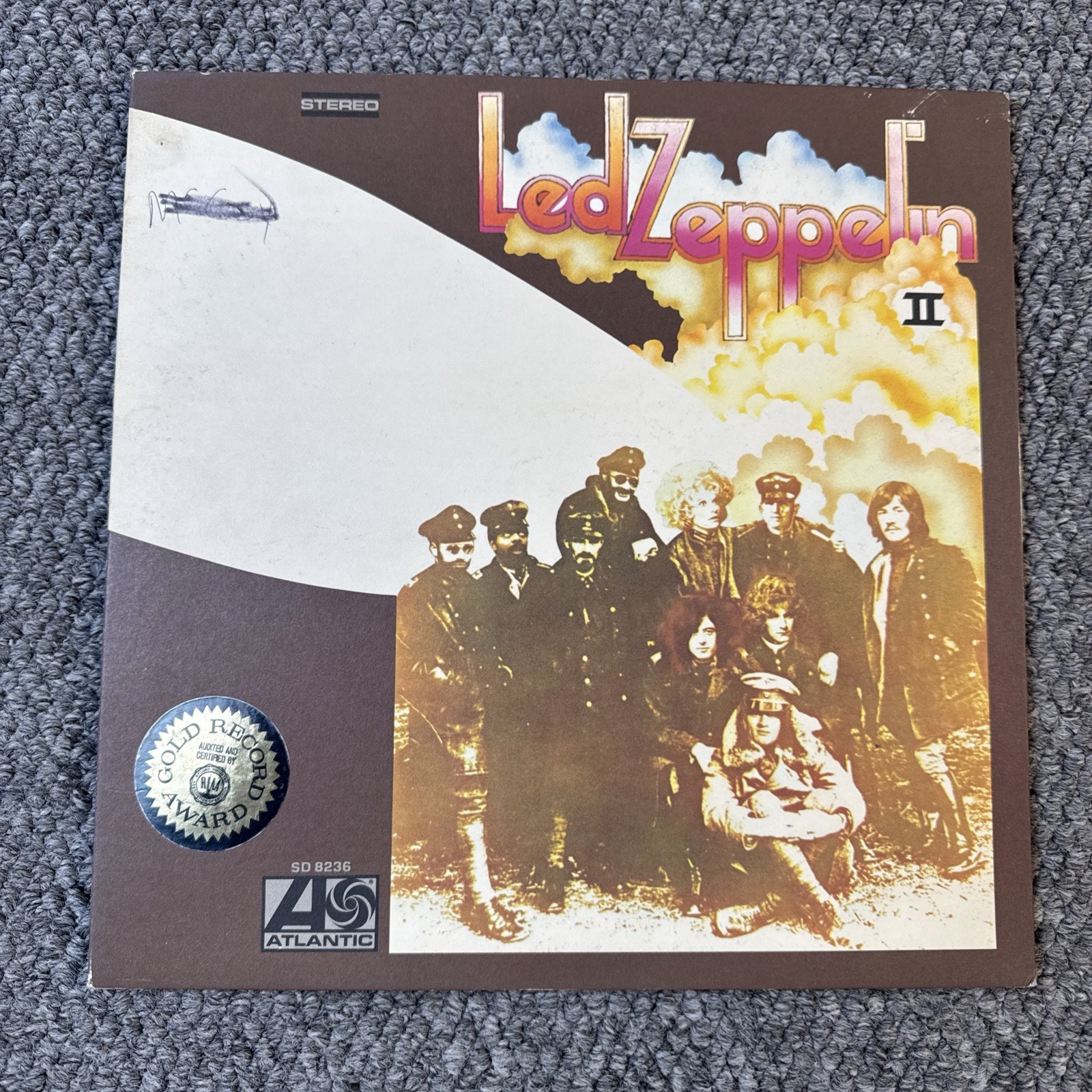 LED ZEPPELIN II 1970 Reissue LP Atlantic SD 8236 MR Monarch Repress VG/VG