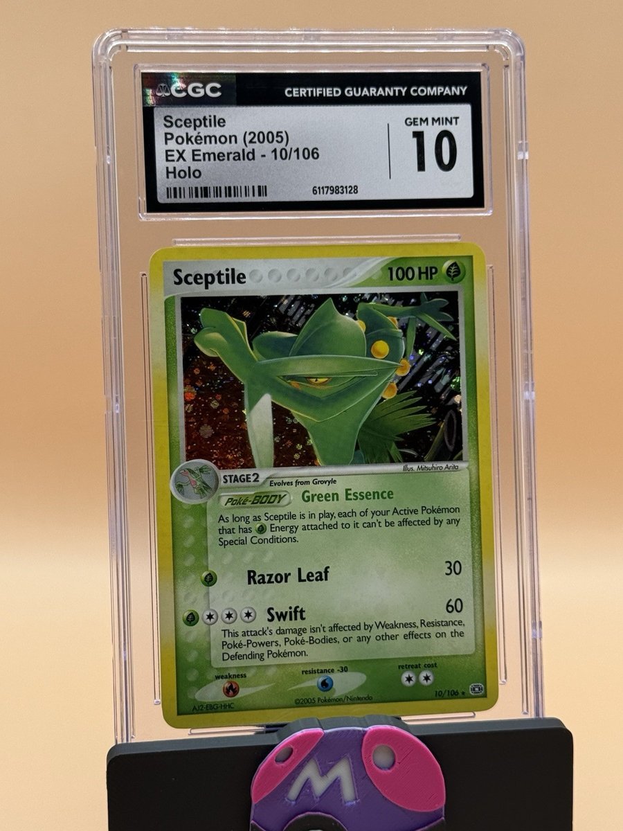 Sceptile Ex Emerald Holo 10/106 CGC 10