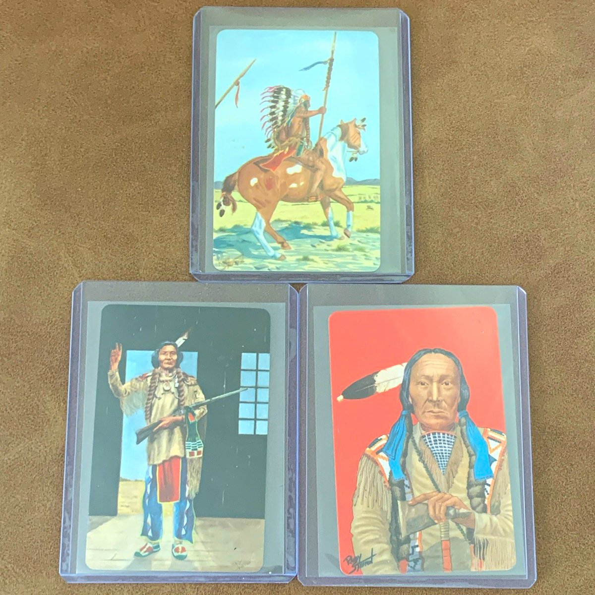 1956 Native American Card Lot Dull Knife Magpie Cheyenne War Leader RARE BACKS