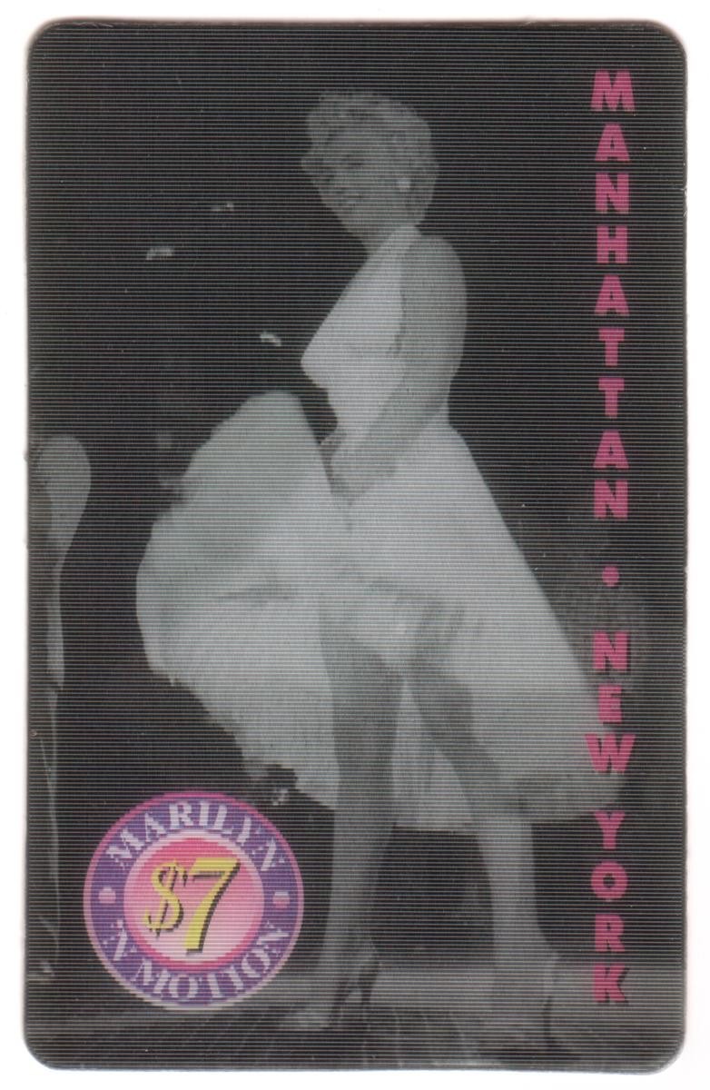 Marilyn Monroe IN Nyc (Movimento Card - Lenticolare) Sopra Windy Griglia