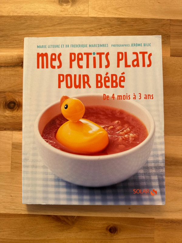 Livre cuisine : Mes petits plats pour bébé