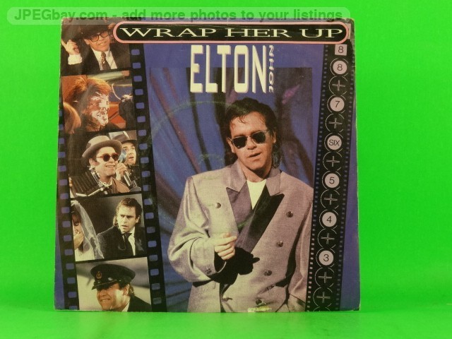 ELTON JOHN  WRAP HER UP (149) 2 Track 7" Single including Picture Sleeve ROCKET 