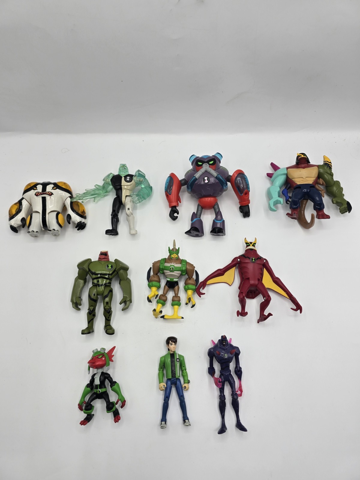 X10 Bundle Of Ben 10 Action Figures Bandai Cartoon Network - LOT 1