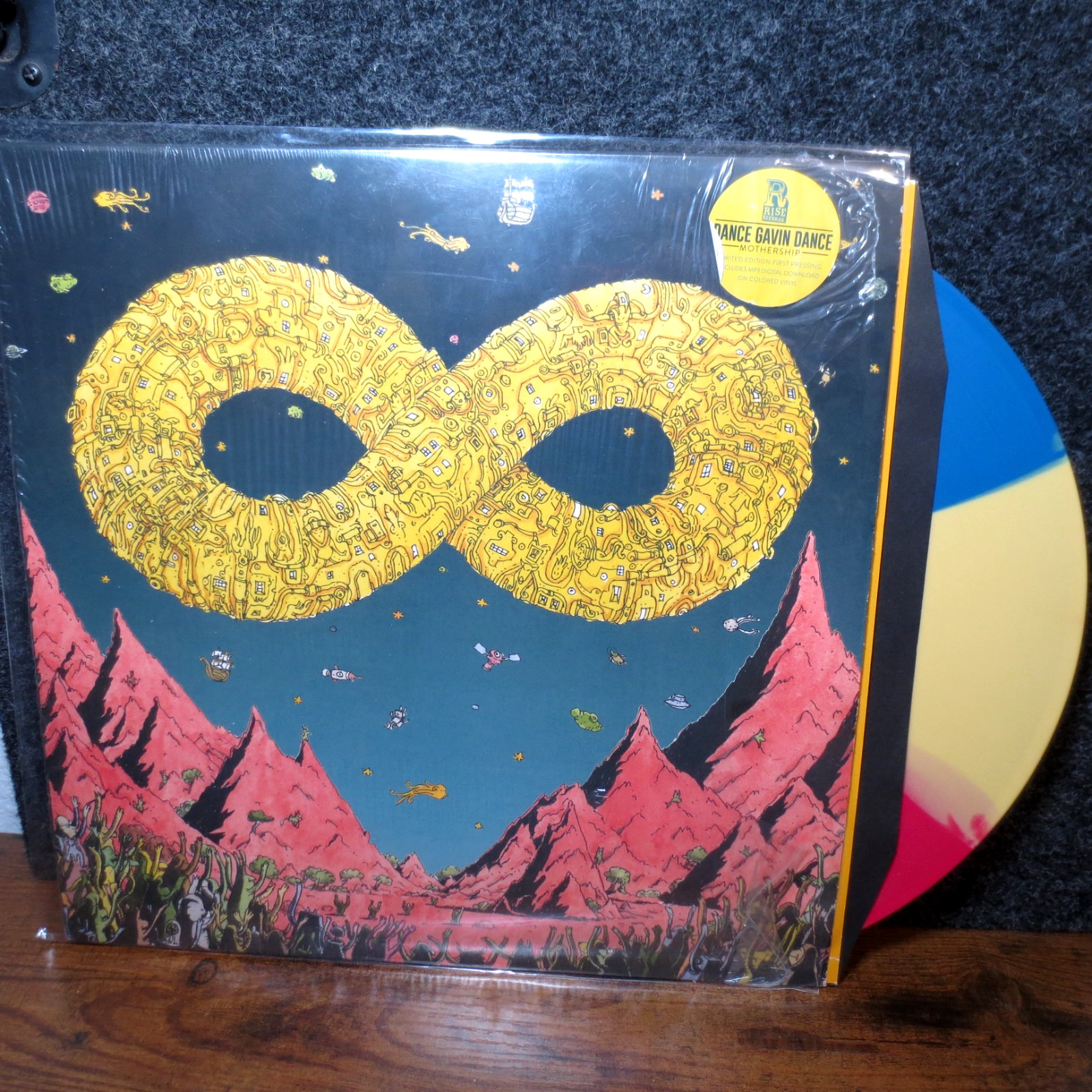 Dance Gavin Dance - Mothership Tri Color LP 2016 RISE 342-1 w/ Extras Rock