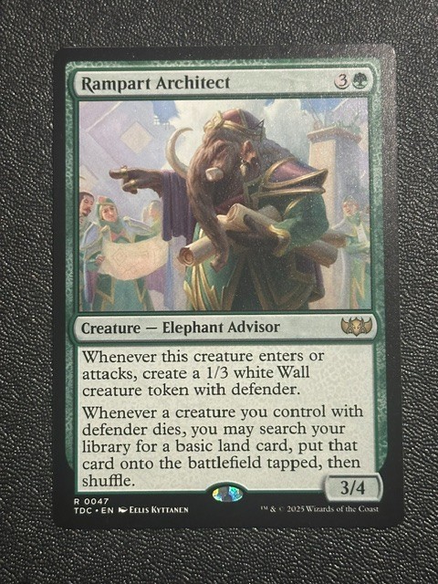 Rampart Architect Commander: Tarkir: Dragonstorm Regular