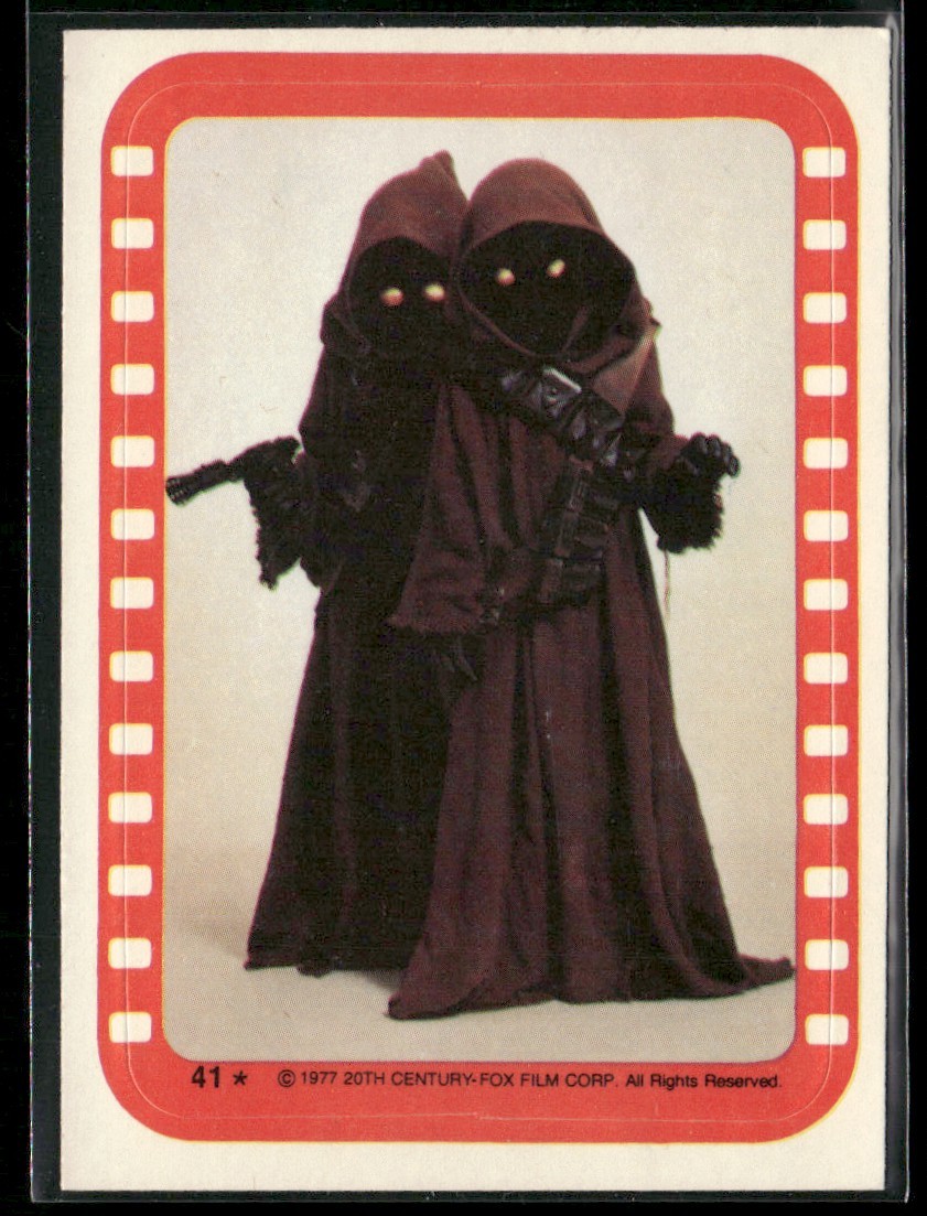 1977 Topps Star Wars Stickers - A Pair Of Jawas #41 NM