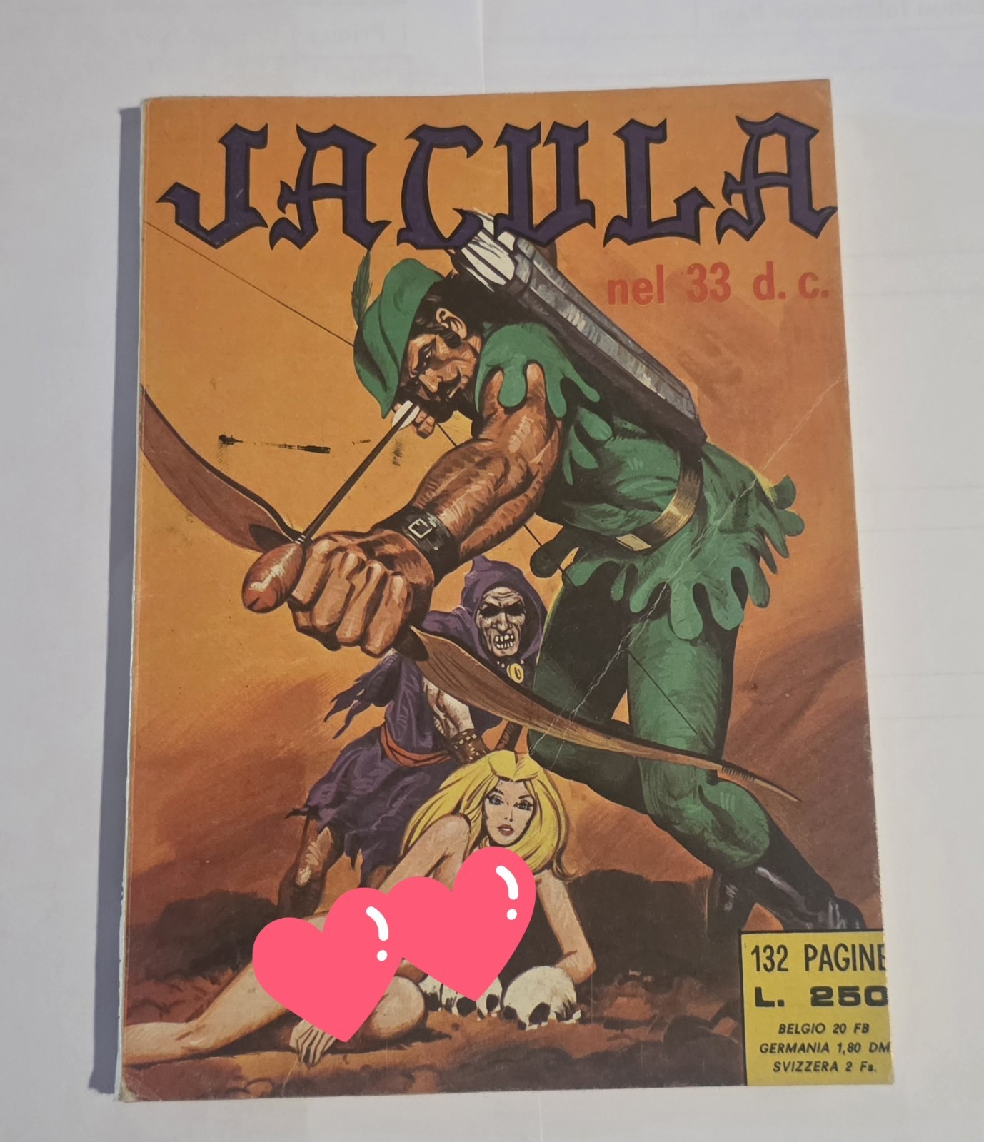 Fumetto erotico Jacula Nel 33 D. C. N 145 Anno IV 1974 Ediperiodici