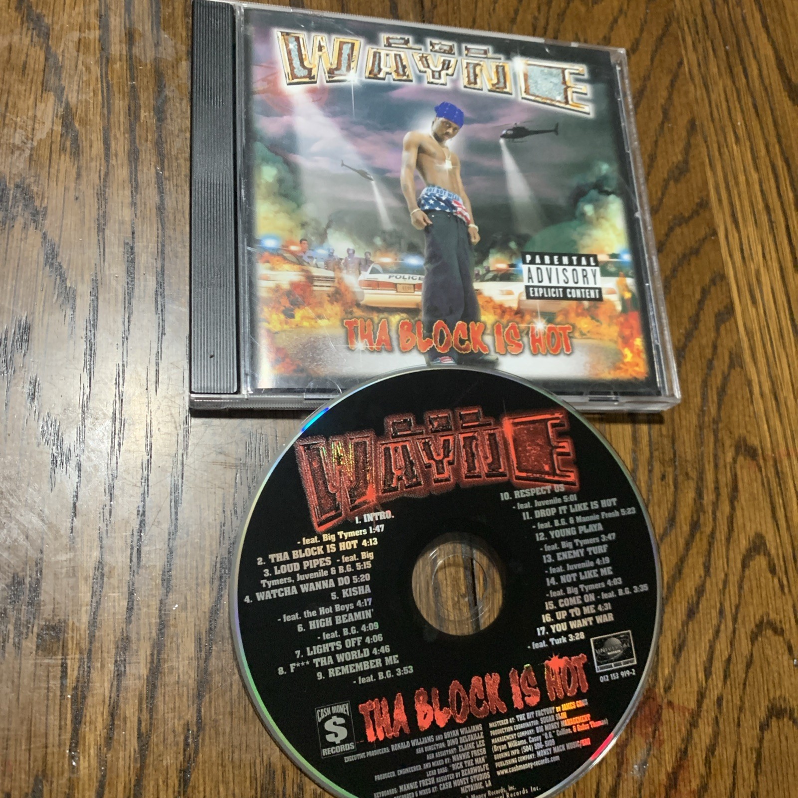 Lil Wayne - Tha Block Is Hot PA Explicit CD (1999) Rap, Hip Hop Rare Cash money