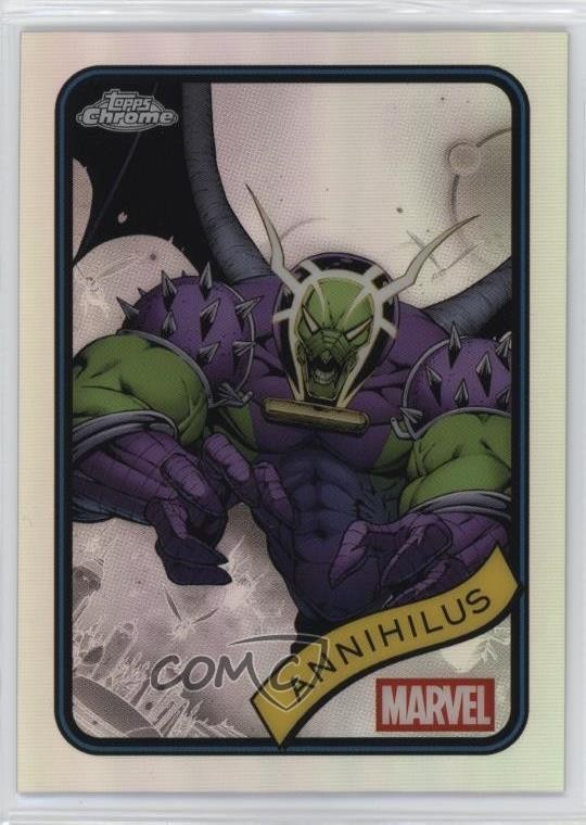 2025 Topps Chrome Marvel Comics Refractor Annihilus #118 0y8x