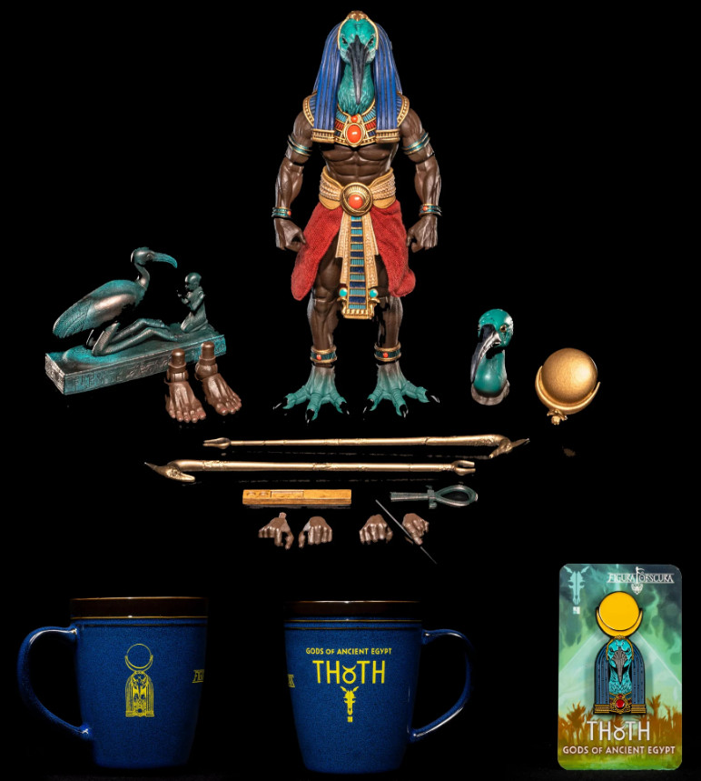 FIGURA OSCURA Quattro Cavalieri THOTH (Legioni Mitiche) Dei dell'Antico Egitto TUTTO IN