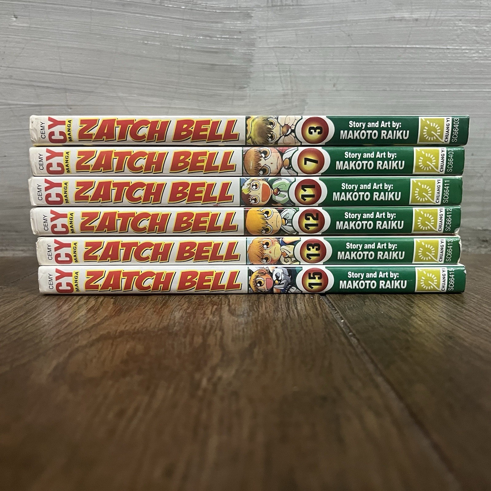 Zatch Bell Manga Vol 3 7 11 12 13 15 Inglese Makoto Raiku Chuang Yi 2006 Fuori Produzione