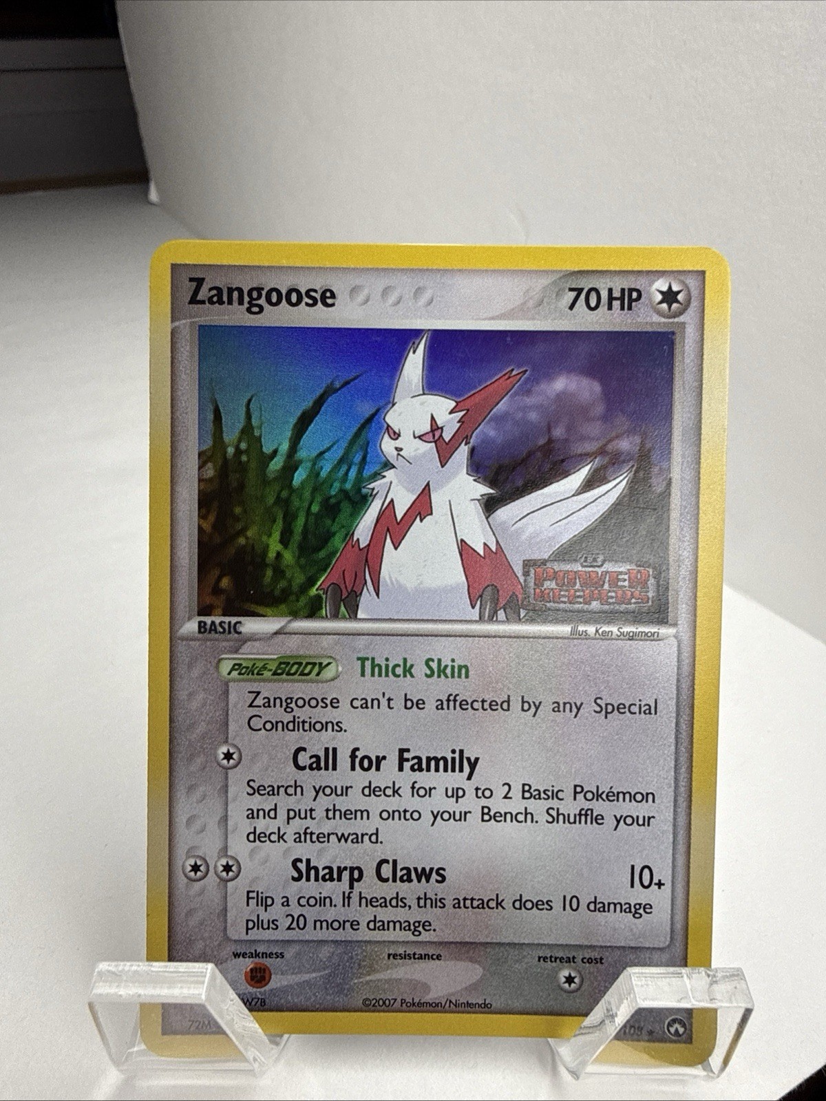 Zangoose 25/108 EX Power Keepers Reverse Holo Rare Stamped Pokemon TCG LP