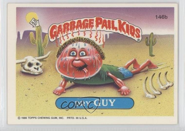 1986 Topps Garbage Pail Kids Series 4 Dry Guy #146b 1s7