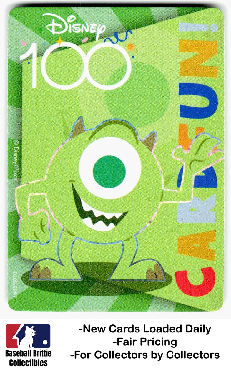 2023 Card.fun Disney 100 Joyful #D100-SR97 Mike Wazowski Monsters Inc