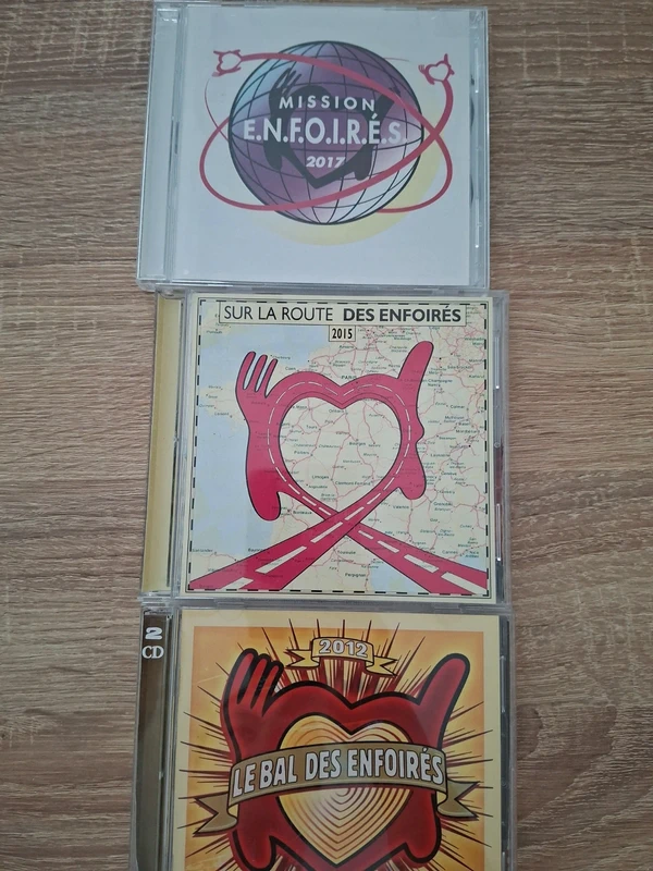 Lot de 3 cd les enfoirés