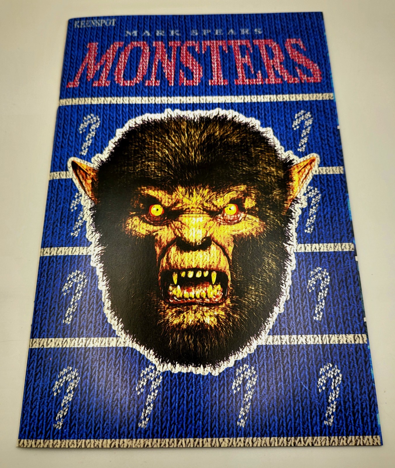 Keenspot Mark Spears Monsters #8 A67 1:666 Glow Ugly Sweater Variant Wolfman 