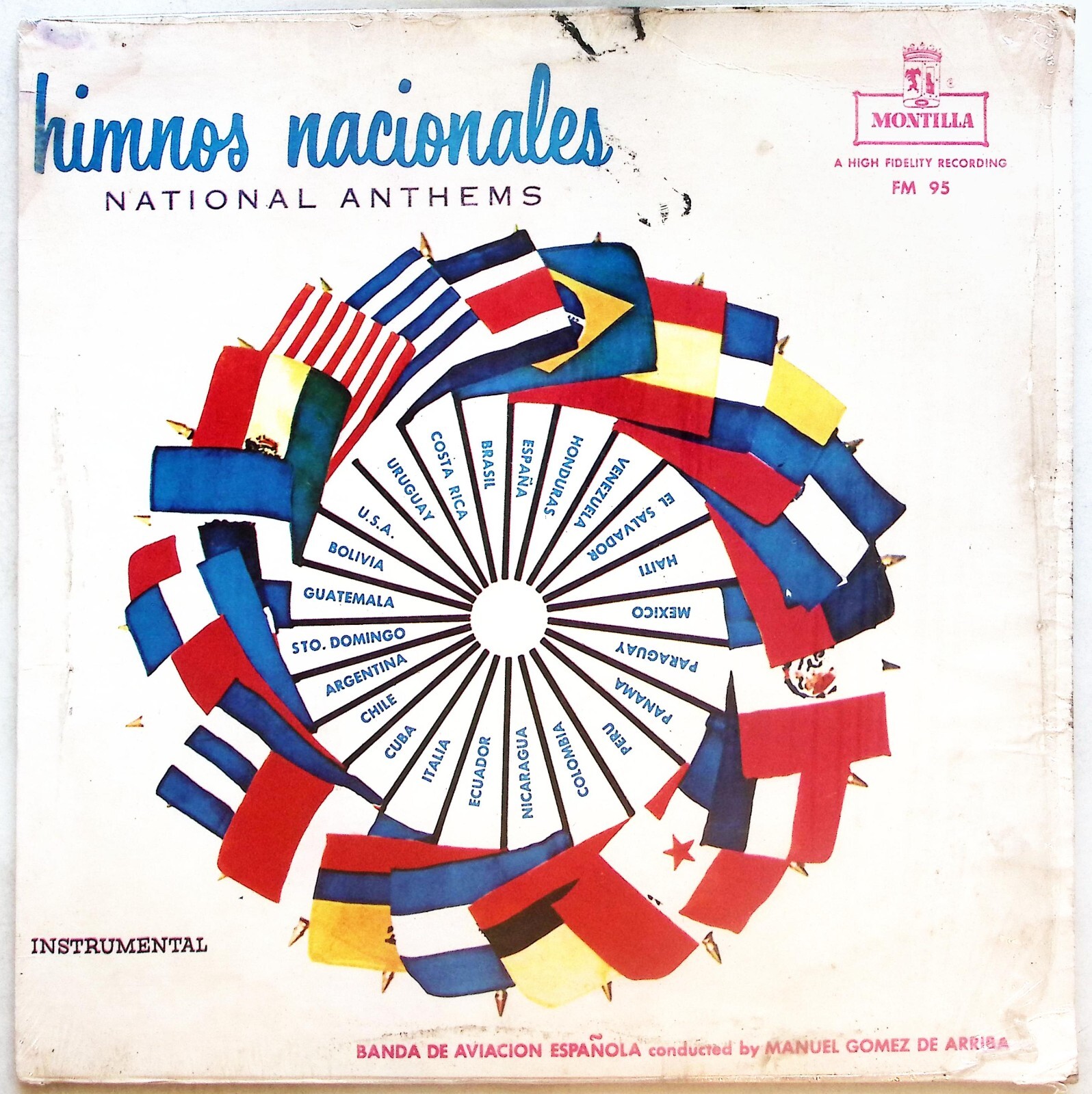 MANUEL GOMEZ DE ARRIBA, BANDA DE AVIACION ESPAÑOLA – HIMNOS NAC  VINYL LP 221-98