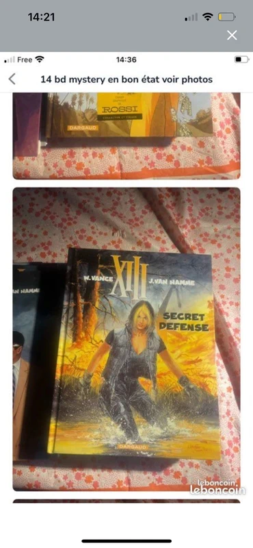 Je vends un lot de 7 bandes dessinées du genre Mystery,