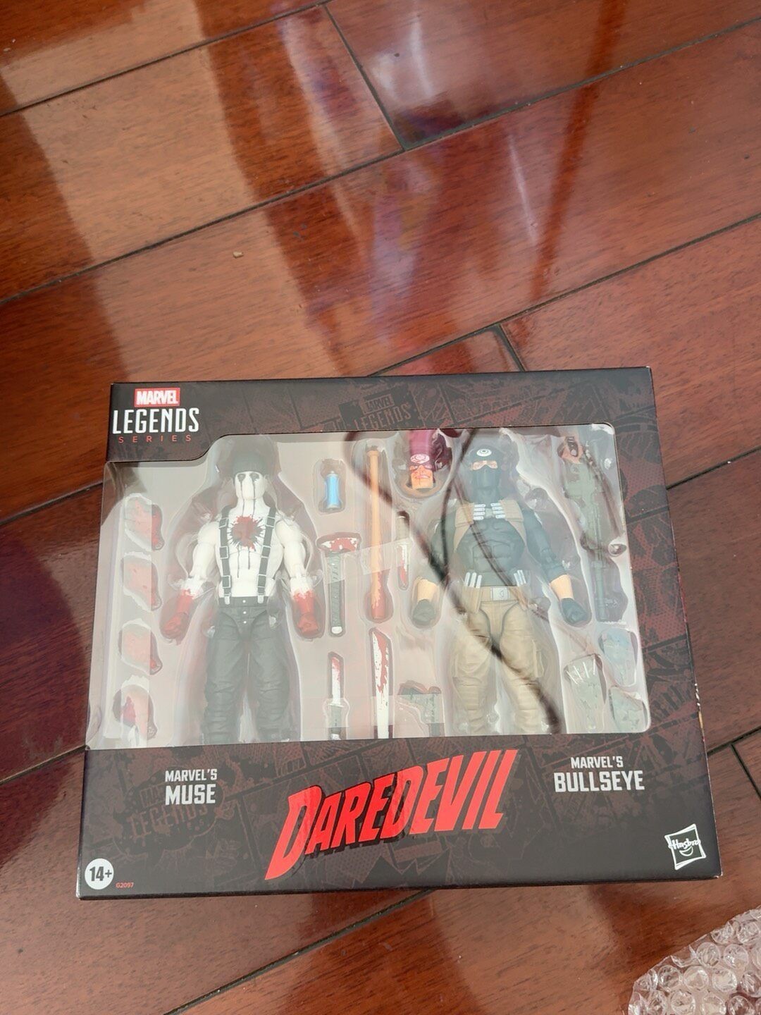 Hasbro Marvel Legends Modellino Daredevil Bullseye & Muse 2 Pack 6" Nuovo