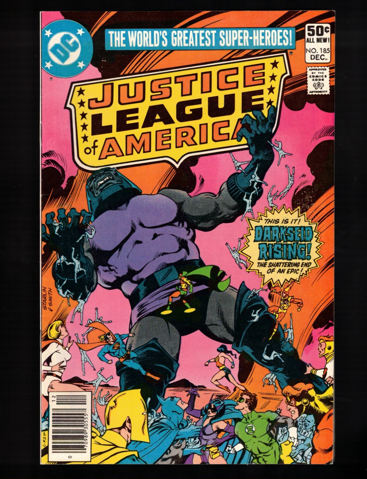 Justice League of America #185  JLA, JSA, New Gods vs Darkseid  VF 1980 DC