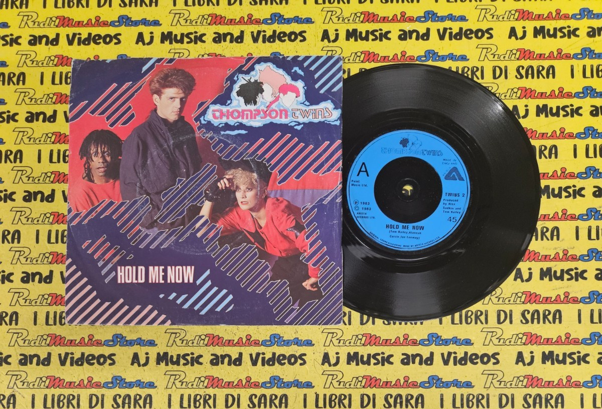 LP 45 7" THOMPSON TWINS Hold me now Let loving start 1983 england ARISTA (QST3)