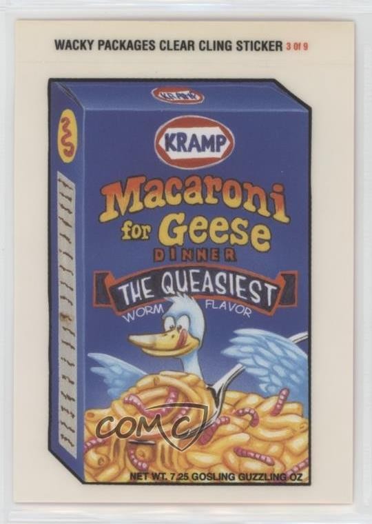 2004 Topps Wacky Packages All New Series 1 Clingy Macaroni for Geese #3 1p3f