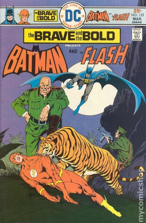 Brave and the Bold #125 VG/FN 5.0 1976 Immagine Stock Basso Grado