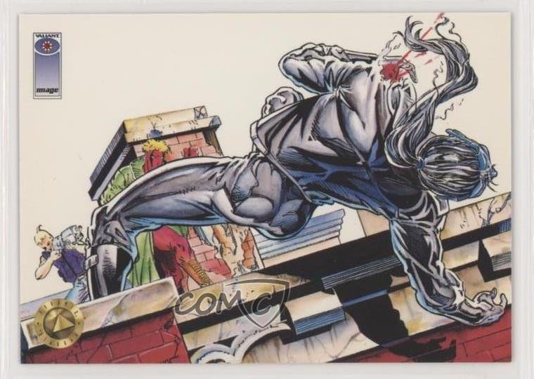 1993 Upper Deck Deathmate: Crossover Grifter Shadowman A Fallen Shadow #23 5xl