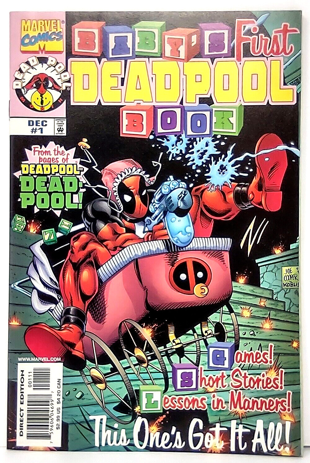 Baby First Deadpool Book Volume 1 Numero 1 Marvel Comics 1998