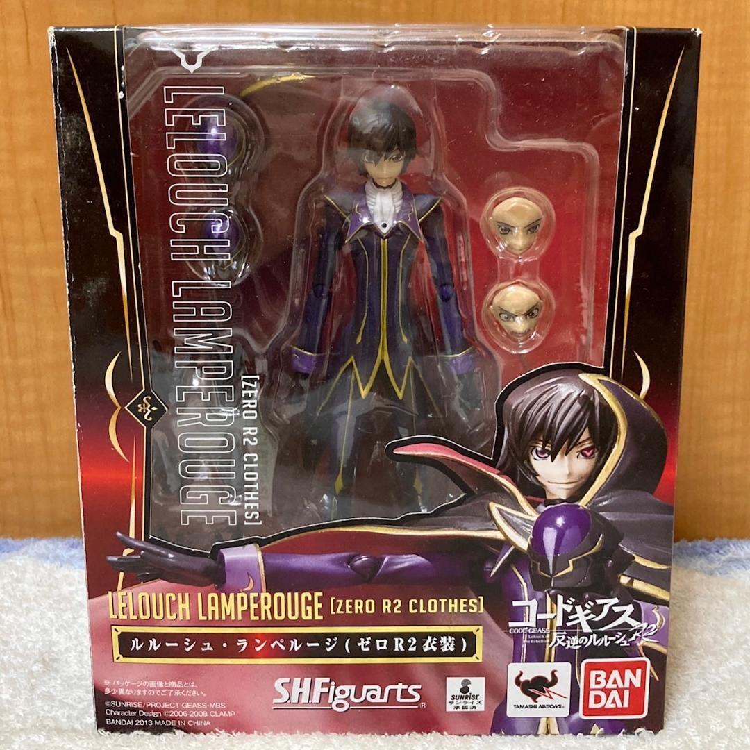 Costume S.H.Figuarts Lelouch Lamperouge Zero R2 Bandai Modellino Anime