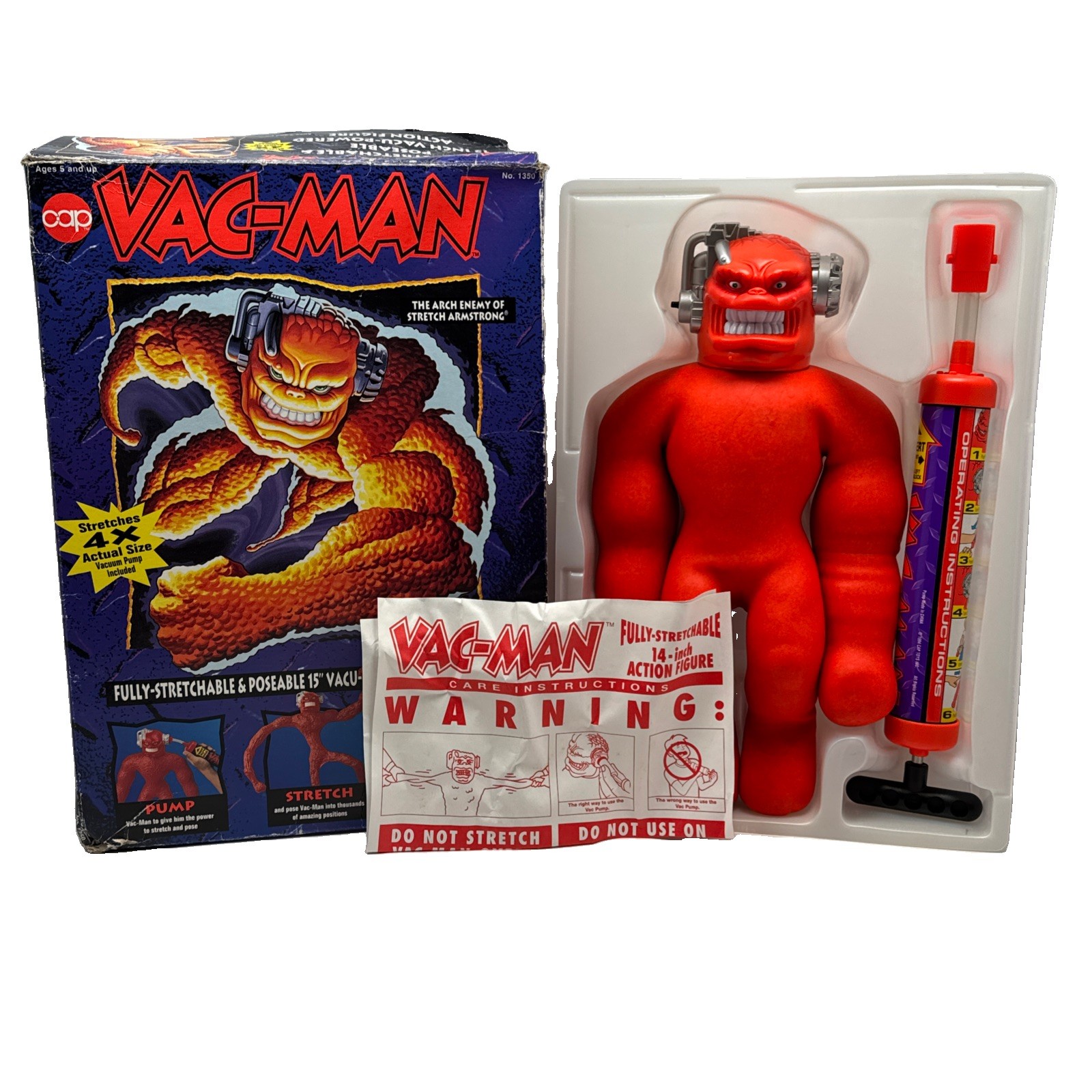 CAP Toys Vac-Man 1994 completo di scatola aperta con istruzioni - non testato