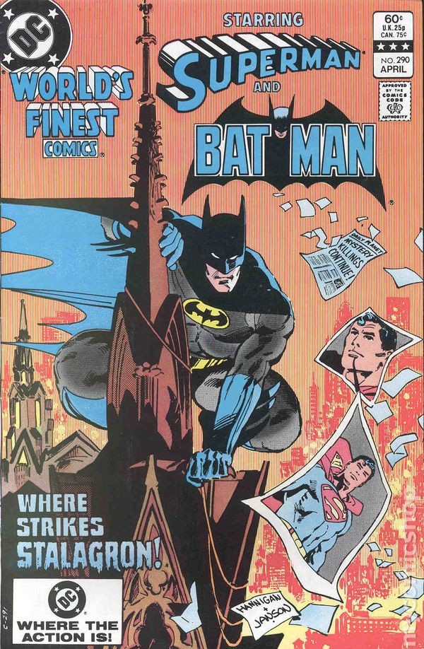 World's Finest Comics #290 VF 1983 Immagine Stock