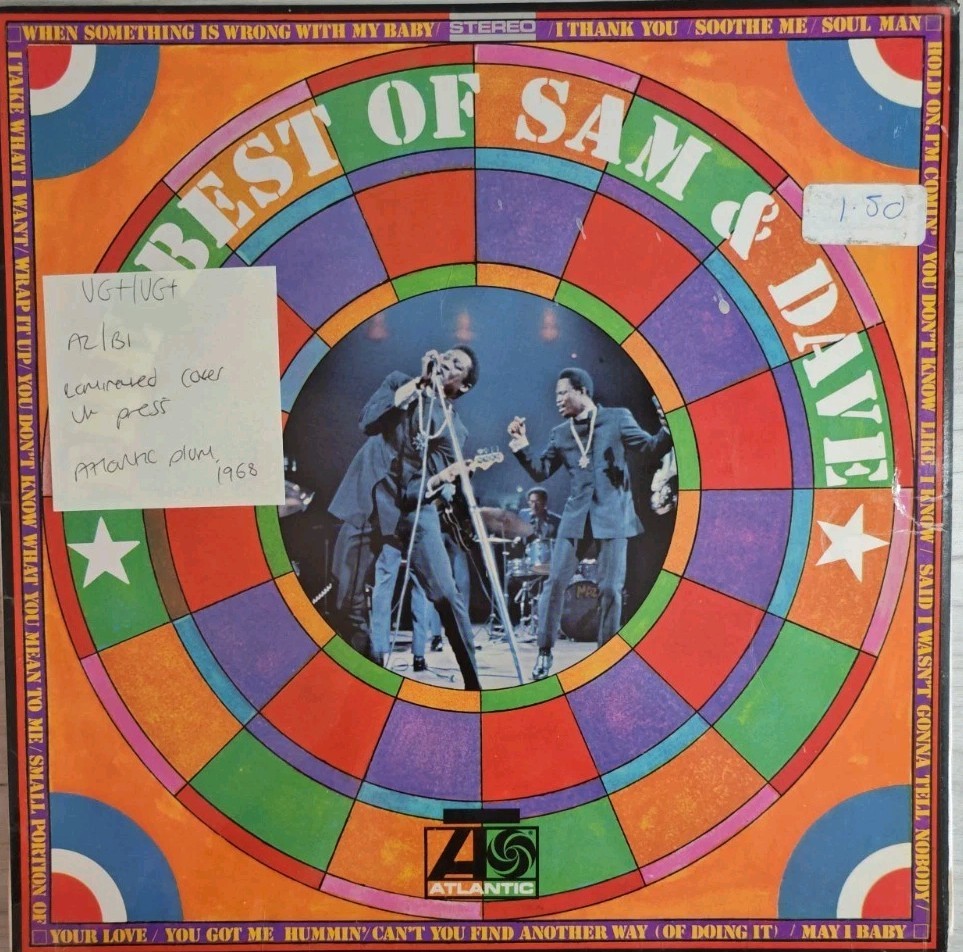 Sam & Dave The Best Of Vinyl Record VG+/VG+ K40027 1968 Plum