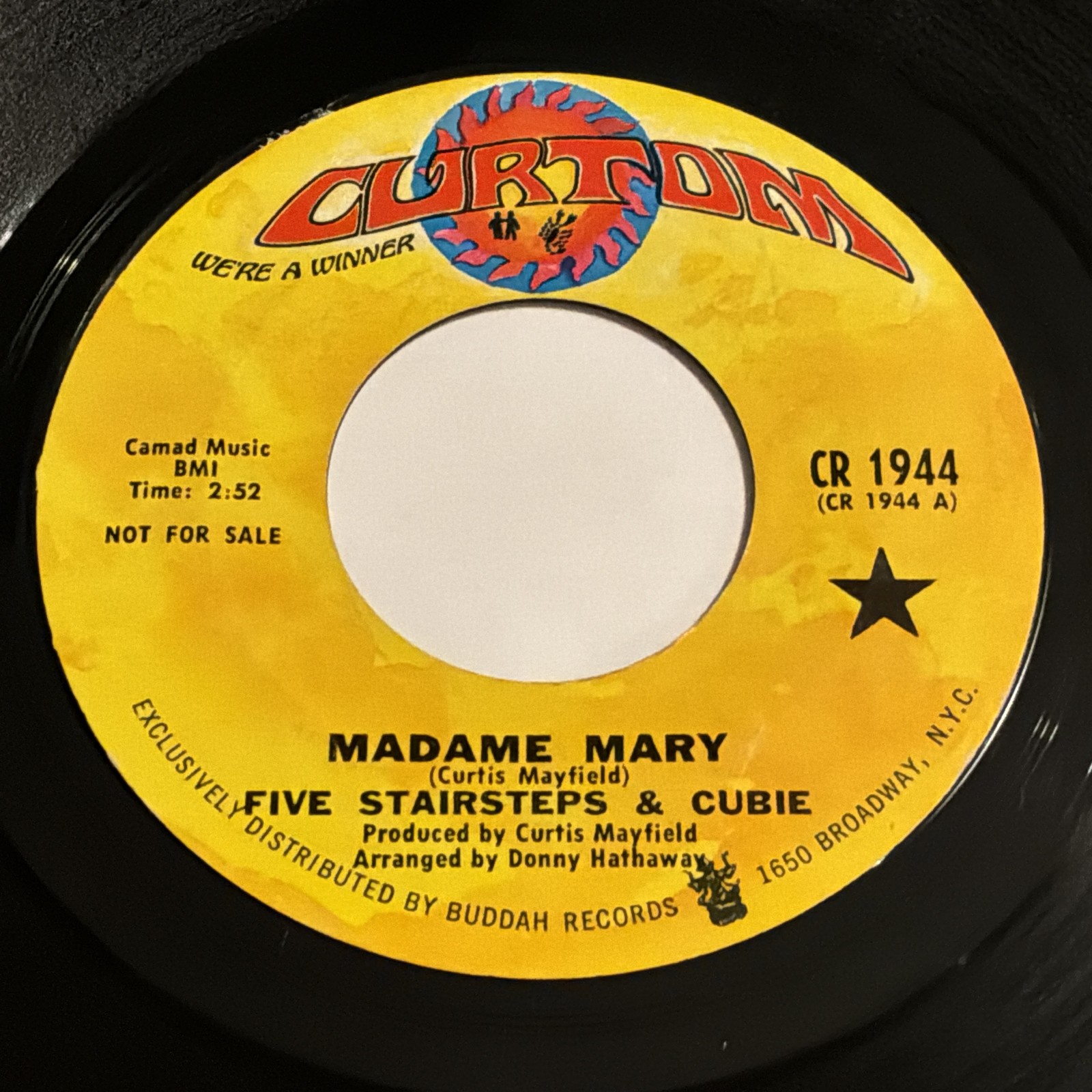 Five Stairsteps & Cubie: Madame Mary / Little Boy Blue 45 - Curtom - Soul
