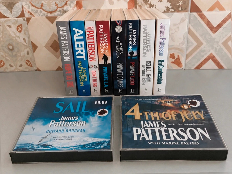 10x james Patterson audiobooks – thriller bundle