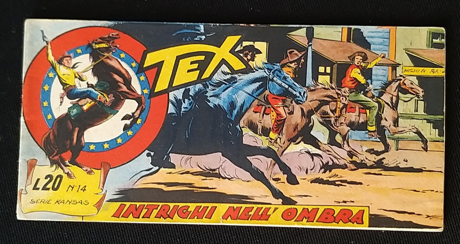 ** TEX STRISCIA SERIE KANSAS N. 14 ORIGINALE ** AUDACE 1957 OTTIMO STATO