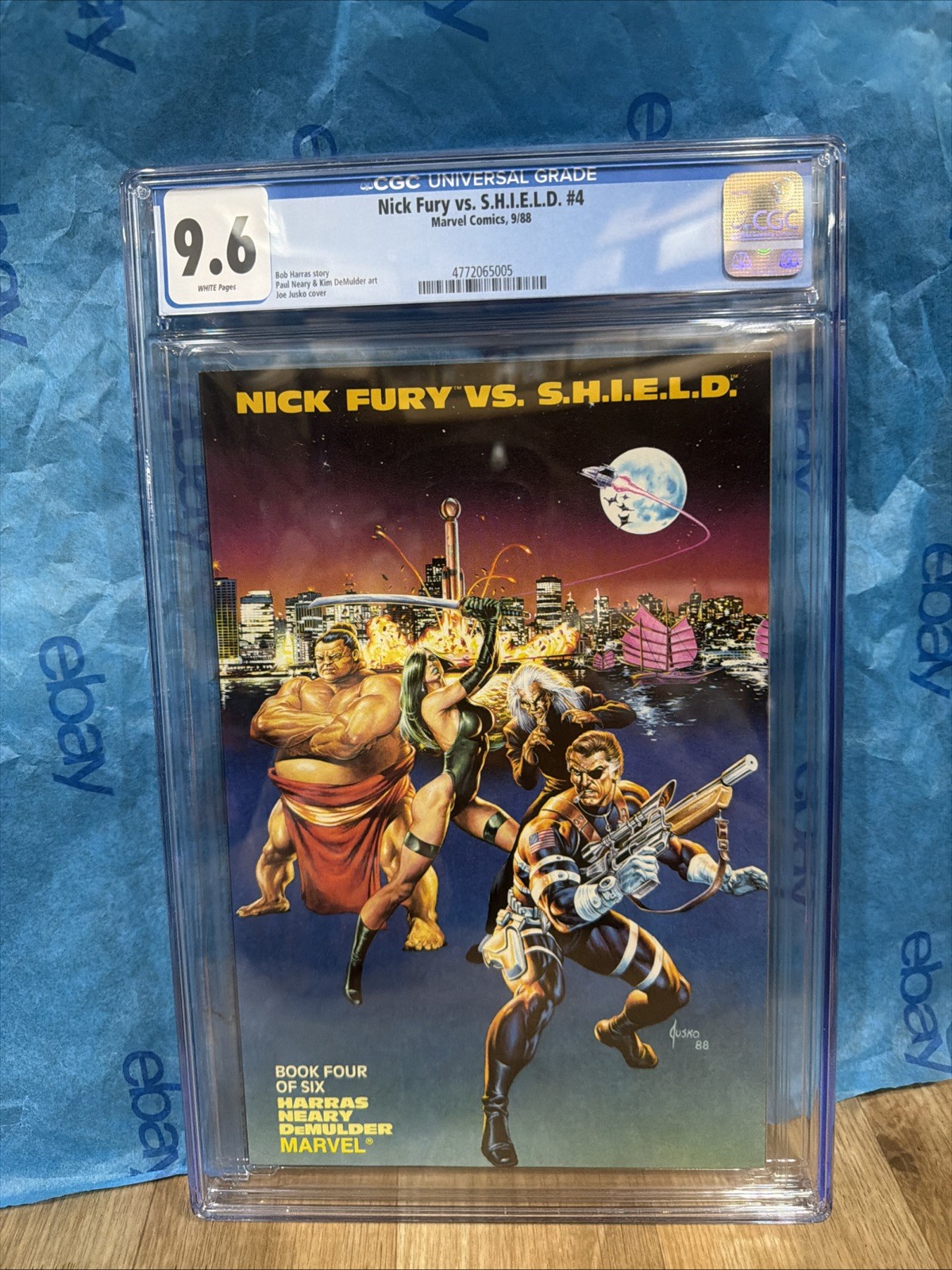 Nick Fury Vs. Shield #4 CGC 9.6 Harras Neary Stan Lee 1988 Marvel Comics Classificato