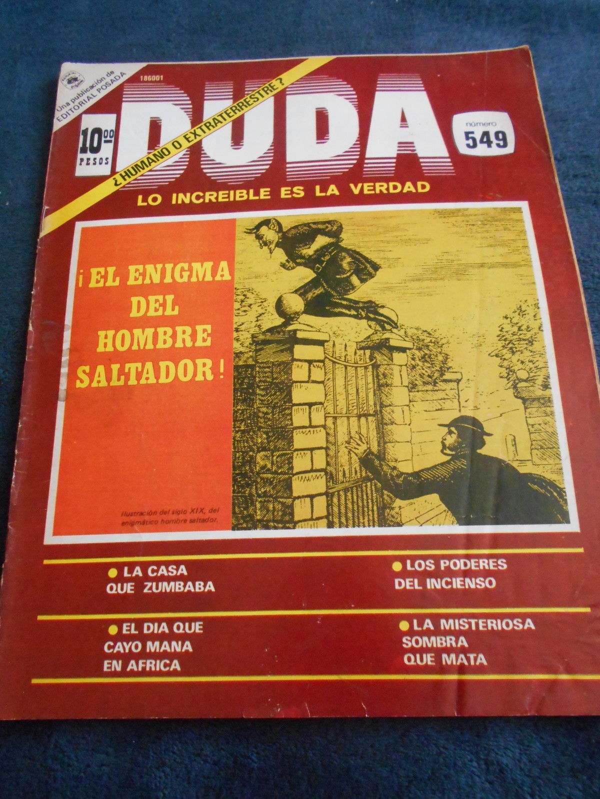 DUDA fumetto anni 80 SPRING HEELED JACK mostro MISTERO horror FOLKLORE VITTORIANO UK