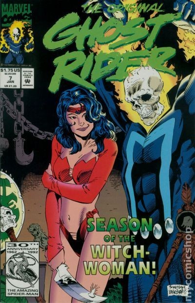 Ghost Rider #7 VF 8.0 1993 originale immagine stock