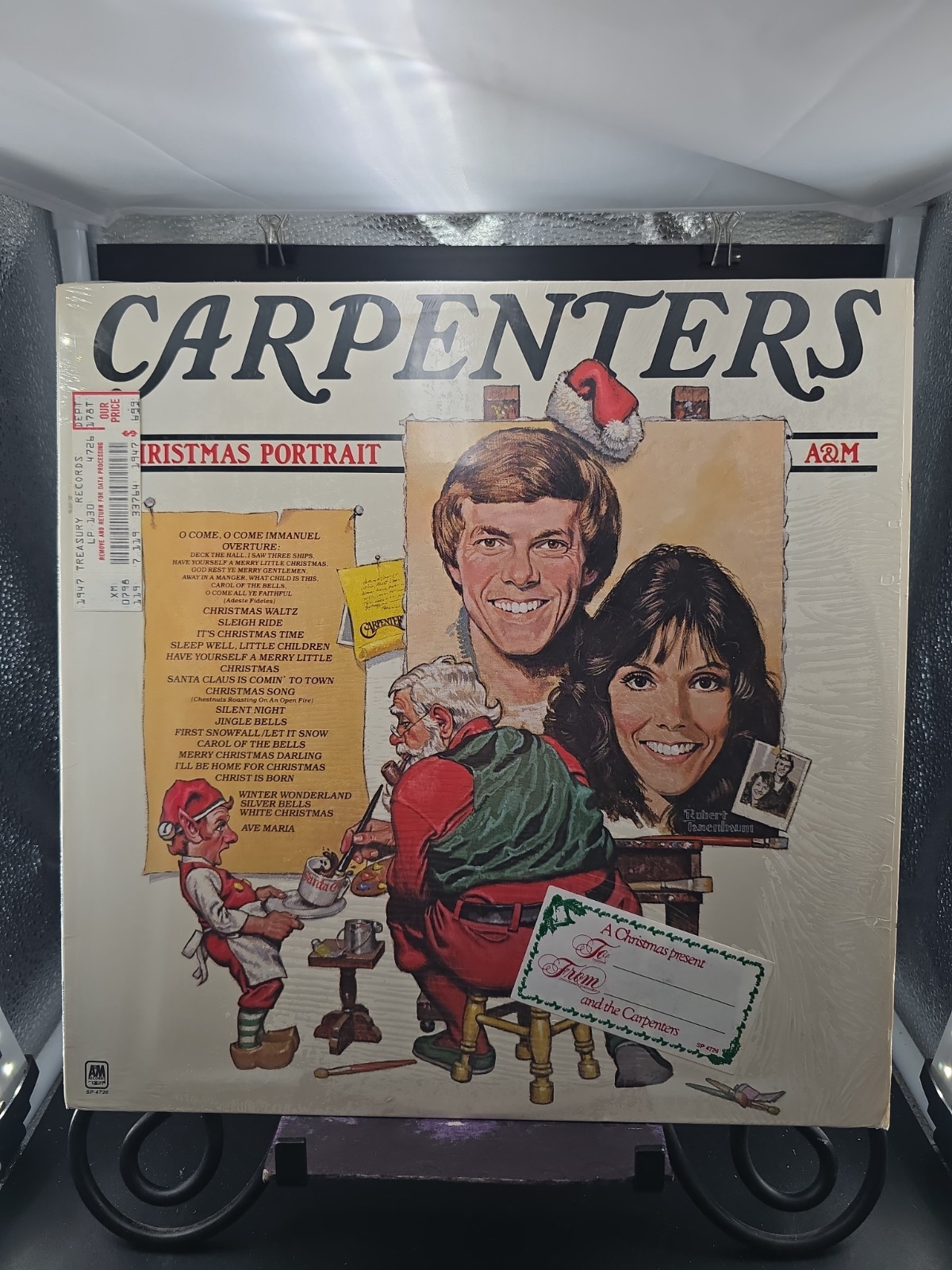 Carpenters Christmas Portrait 1978 LP A&M SP-4726 PRC Press In Shrink NEAR MINT