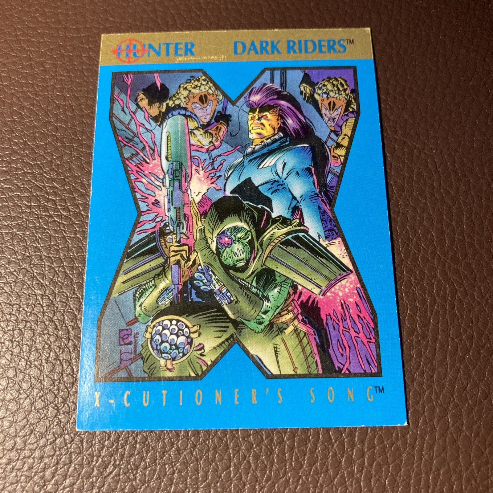 SkyBox Marvel X-Men 1992 Card Fumetto X-Cutioner’s Song Promo Dark Riders