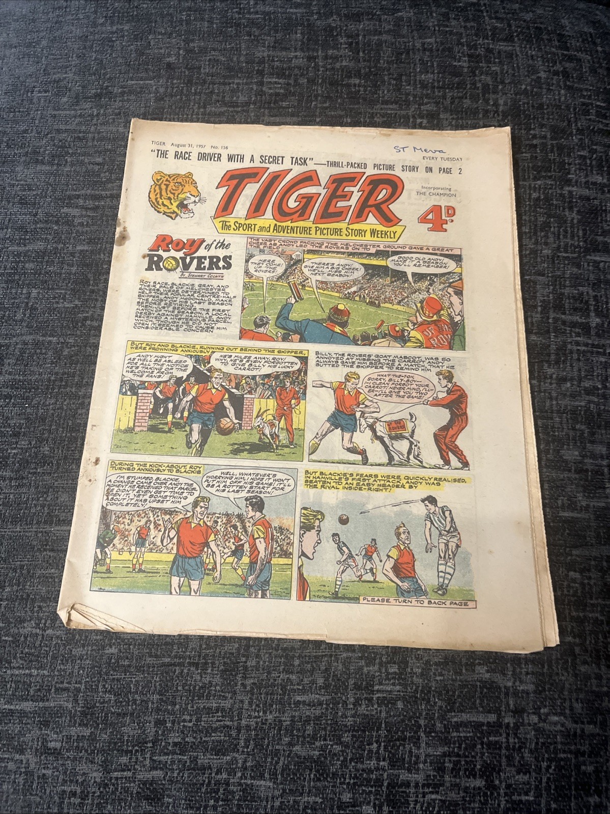 Tiger Comic - #156 - 31 August 1957