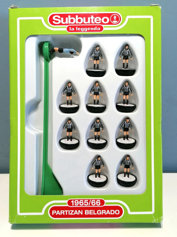 Subbuteo La Leggenda n.100 Squadra Partizan Belgrado 🇷🇸 1965/66 Nuova