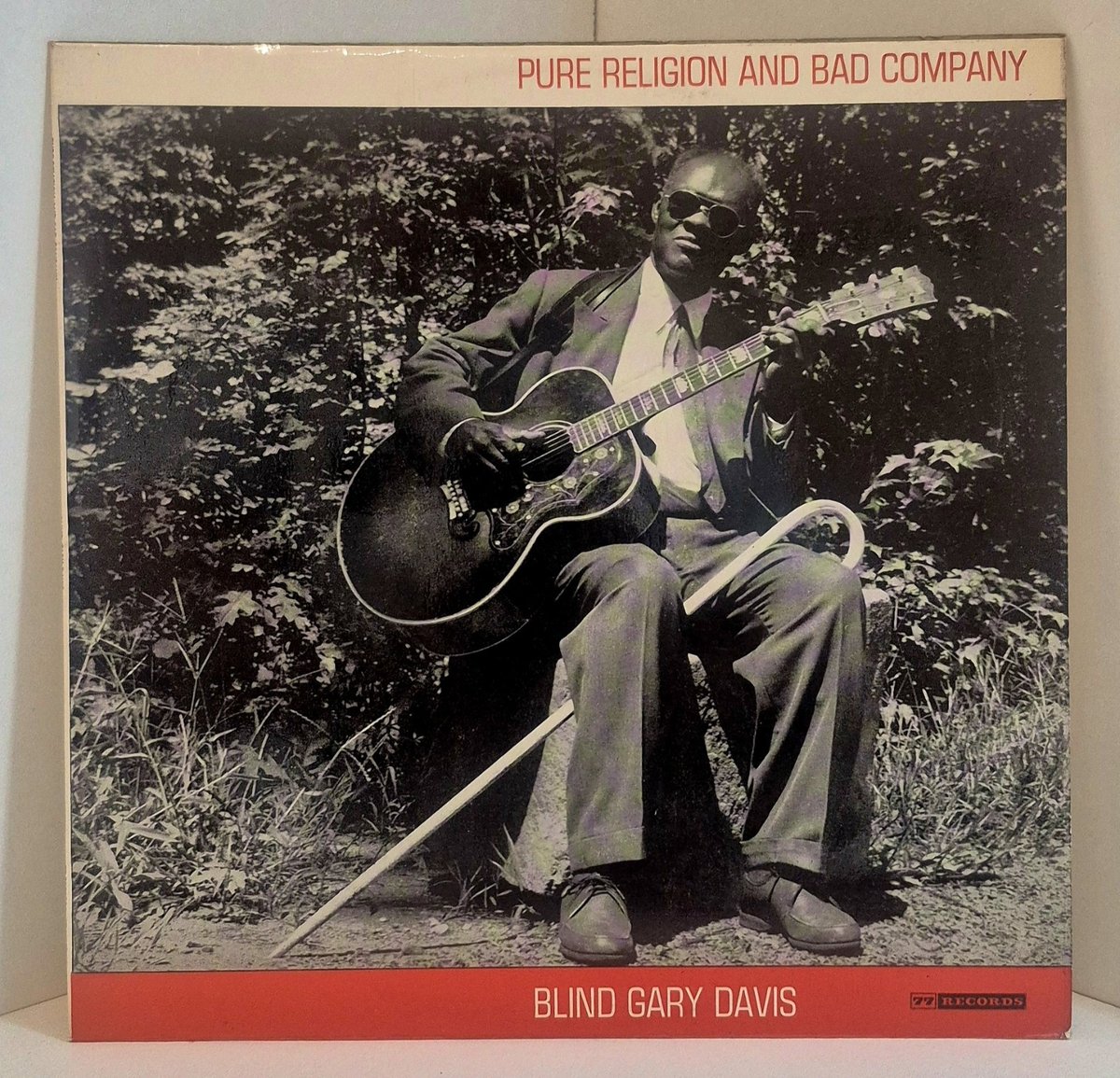 Blind Gary Davis - Pure Religion & Bad Company  Vinyl Record Blues Microgroove 