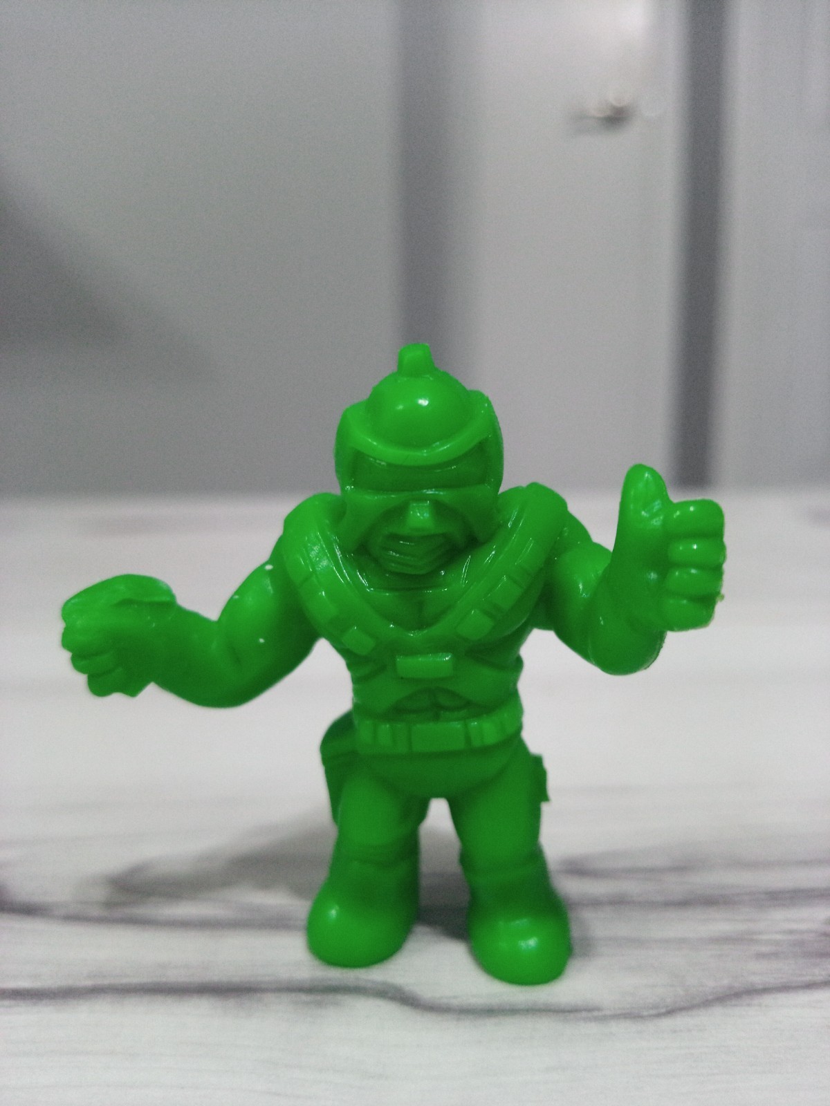 Musclemania Figure #A Green Select Toys Pre-Muscle Kinnikuman M.U.S.C.L.E. 1984
