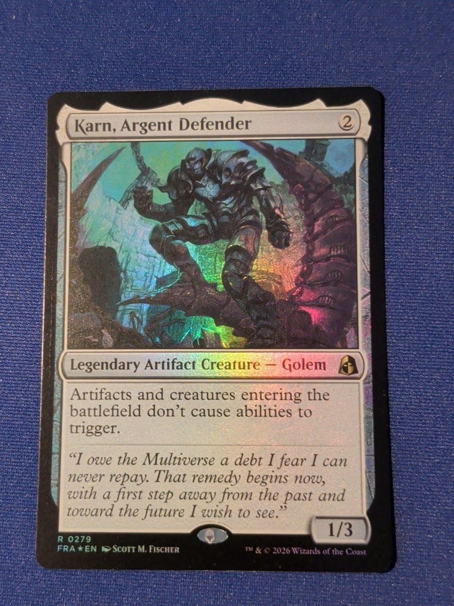 Karn, Argent Defender Foil Reality Fracture #279 quasi nuovo MTG