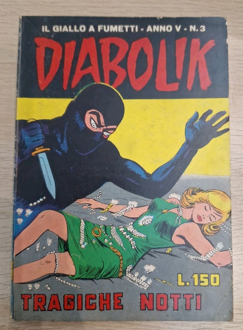 DIABOLIK ANNO V-5°, N. 3 ORIGINALE 1966