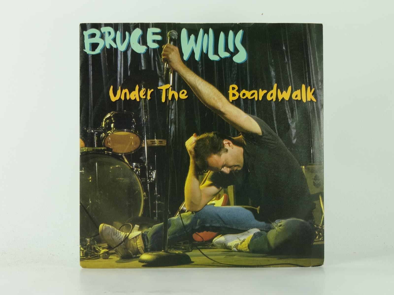 BRUCE WILLIS UNDER THE BROADWALK (46) 2 Track 7" Single plus Picture Sleeve MOTO