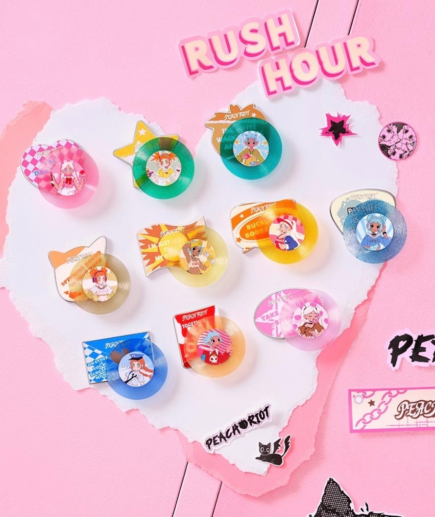 POP MART Peach Riot serie Rush Hour magnete scatola cieca sigillata casuale 1 pezzo nuovo
